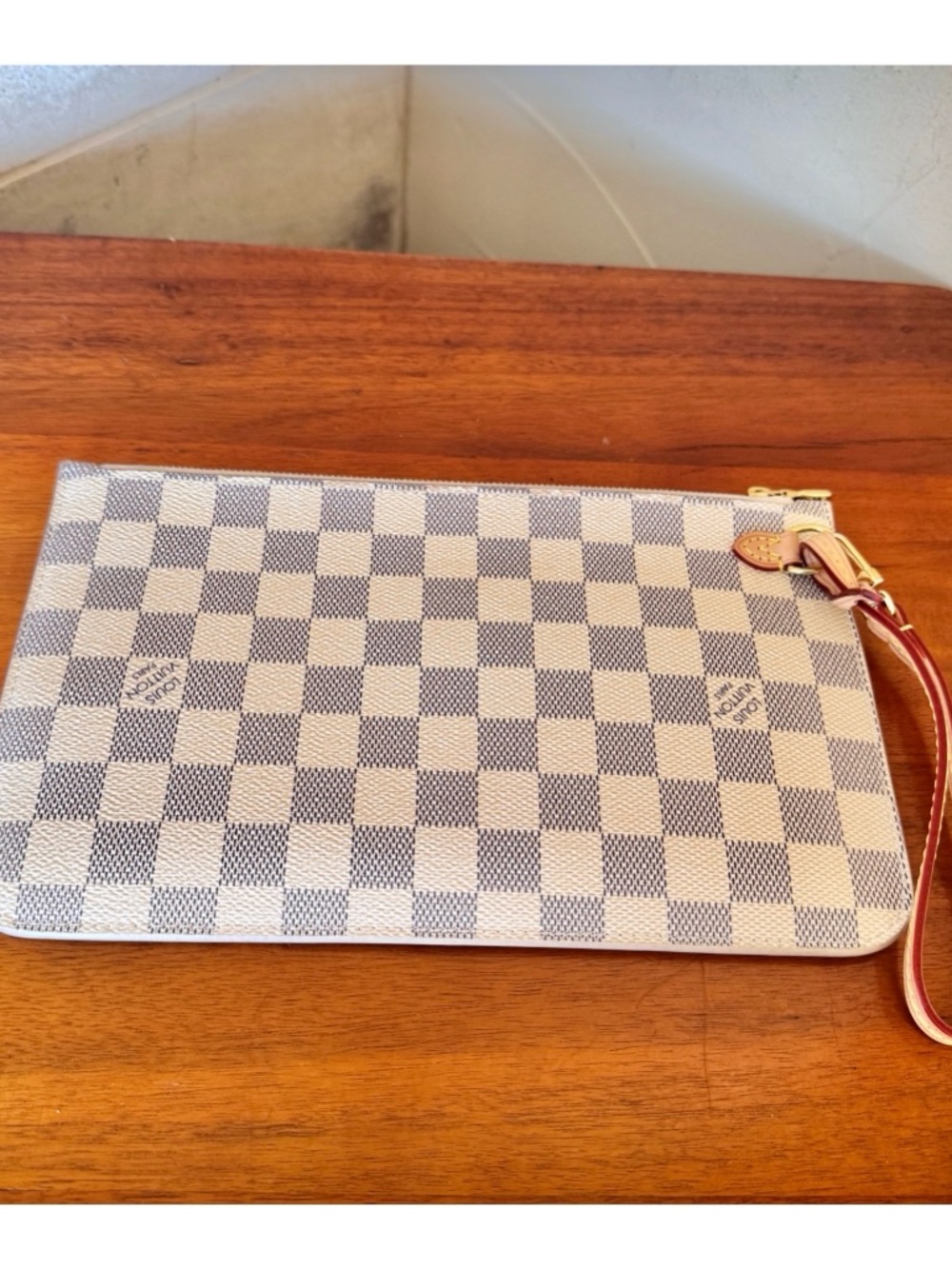 🤍GORGEOUS 🤍LOUIS VUITON DAMIER AZUR POCHETTE NAUTICAL EDITION - Picture 3 of 13
